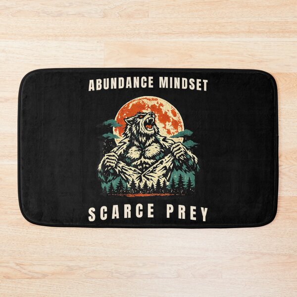 Item preview, Abundance Mindset Scarce Prey Werewolf Motivation Personal Growth designed and sold by CharlieConon.