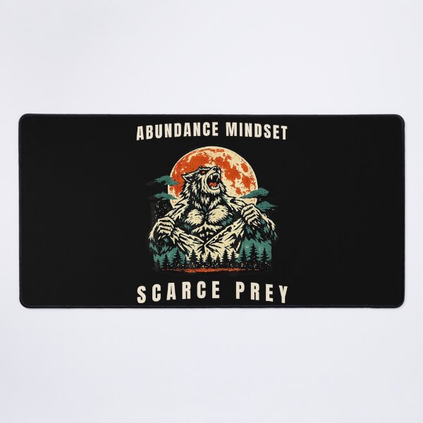 Item preview, Abundance Mindset Scarce Prey Werewolf Motivation Personal Growth designed and sold by CharlieConon.