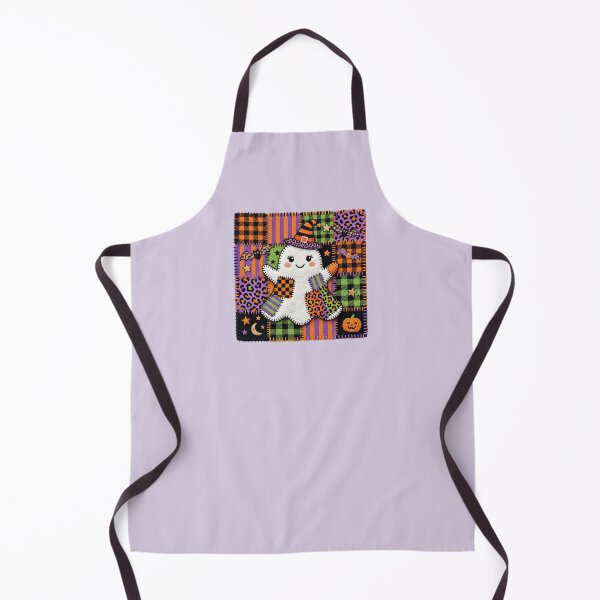 Item preview, Spooky Cute Ghost - Patchwork Art designed and sold by Festive Bug.