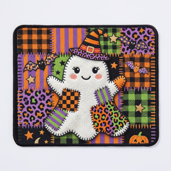 Item preview, Spooky Cute Ghost - Patchwork Art designed and sold by Festive Bug.