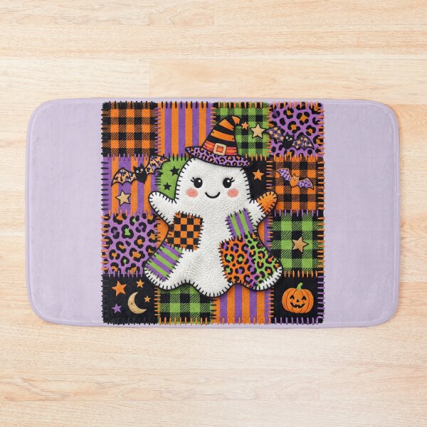 Item preview, Spooky Cute Ghost - Patchwork Art designed and sold by Festive Bug.