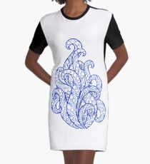 Sea flourishes Graphic T-Shirt Dress