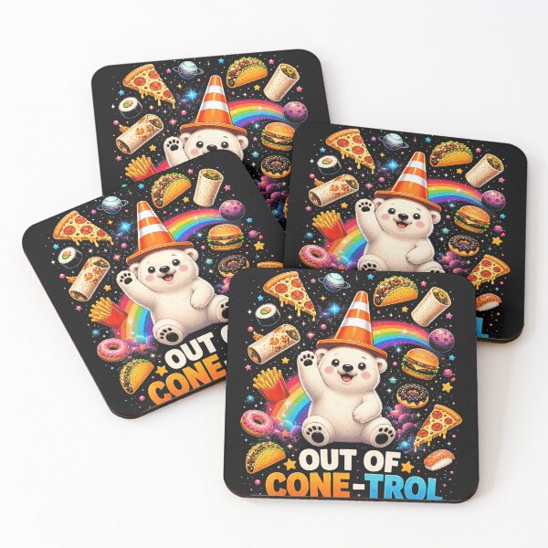 Item preview, Out Of Cone-Trol Polar Bear Fast Food Funny Chaos designed and sold by BrockmeyeSB.
