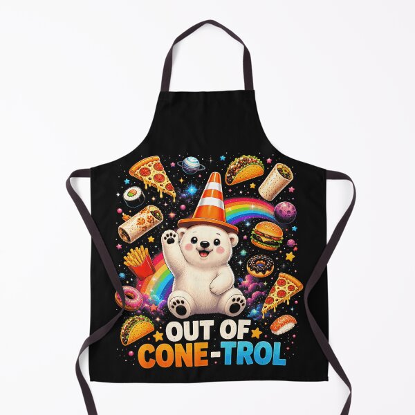 Item preview, Out Of Cone-Trol Polar Bear Fast Food Funny Chaos designed and sold by BrockmeyeSB.