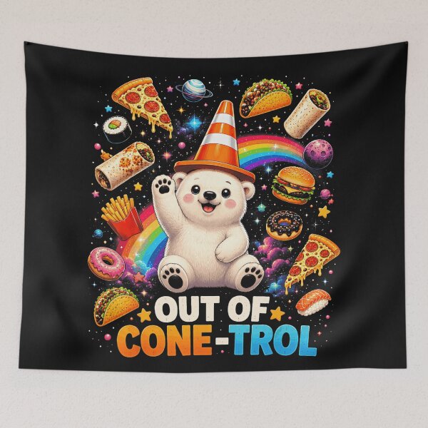 Item preview, Out Of Cone-Trol Polar Bear Fast Food Funny Chaos designed and sold by BrockmeyeSB.