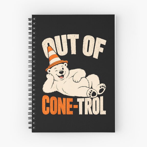 Item preview, Out Of Cone-Trol Funny Polar Bear Traffic Cone Humor designed and sold by BrockmeyeSB.