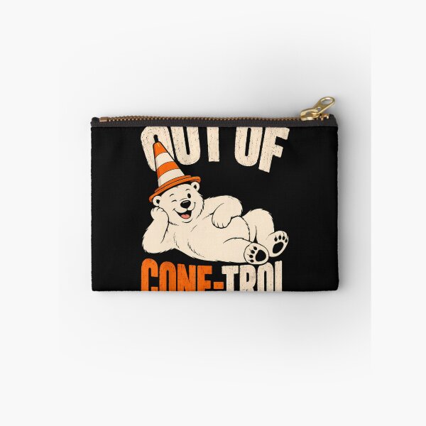 Item preview, Out Of Cone-Trol Funny Polar Bear Traffic Cone Humor designed and sold by BrockmeyeSB.