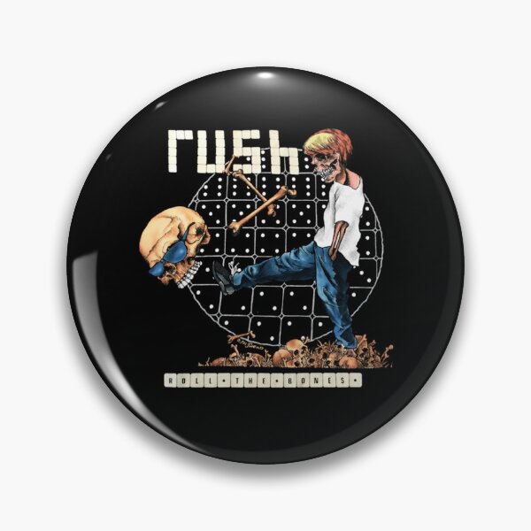 Item preview, Rush Roll The Bones Pushead Skeleton Tour designed and sold by peterelvis.