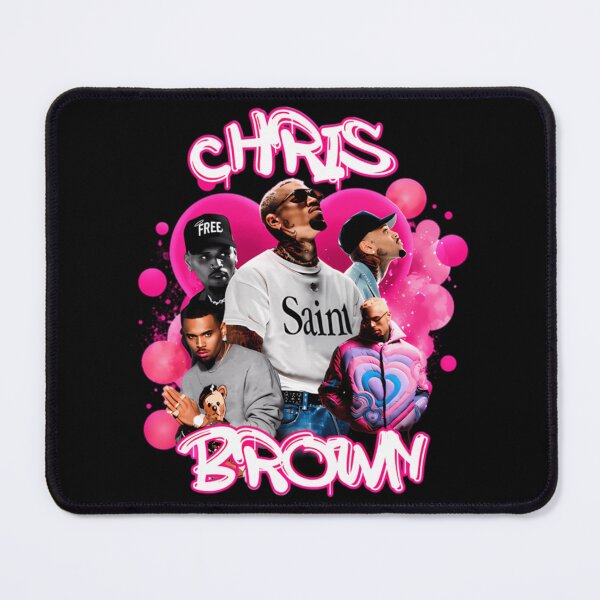 Item preview, Chris Brown Colorful Bootleg Tour Portrait Collage Design designed and sold by Sarah Bell.