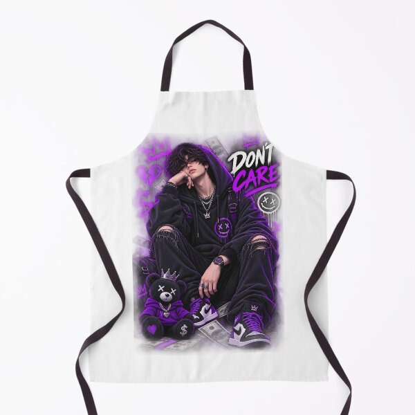 Item preview, Don’t Care Purple Rebel Boy Streetwear Art designed and sold by TinyWeird.
