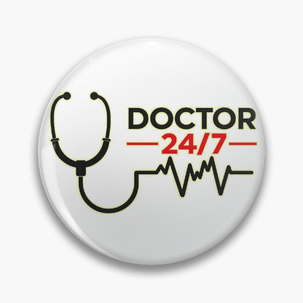 Item preview, Doctor 24/7 – Medical Heartbeat Design for Healthcare Heroes designed and sold by Kittcatking.