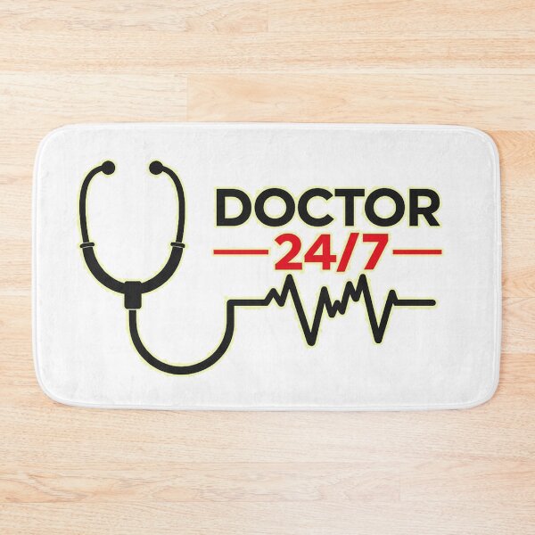 Item preview, Doctor 24/7 – Medical Heartbeat Design for Healthcare Heroes designed and sold by Kittcatking.