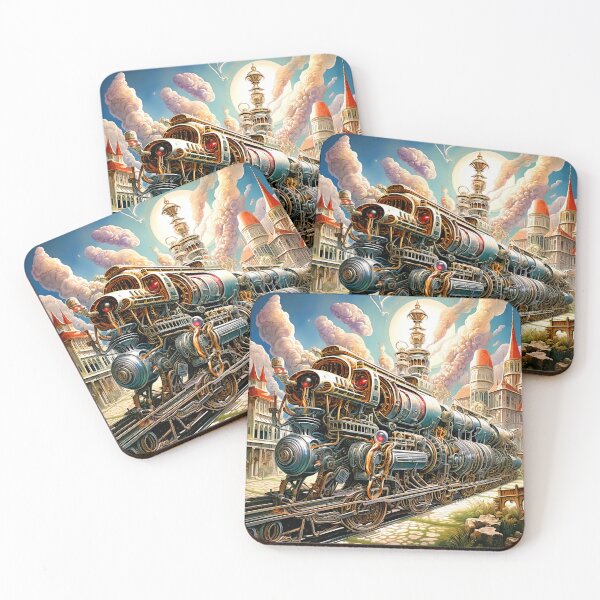 Item preview, Fantasy Train Locomotive Imaginary Surrealistic Bizarre Universe Art designed and sold by DEC02.