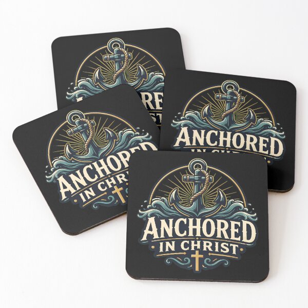 Item preview, Anchored In Christ Christian Faith Anchor Cross designed and sold by leocreatives.