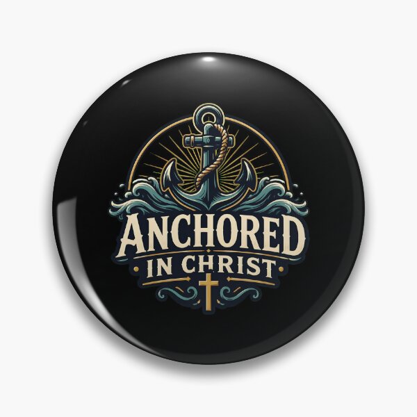 Item preview, Anchored In Christ Christian Faith Anchor Cross designed and sold by leocreatives.