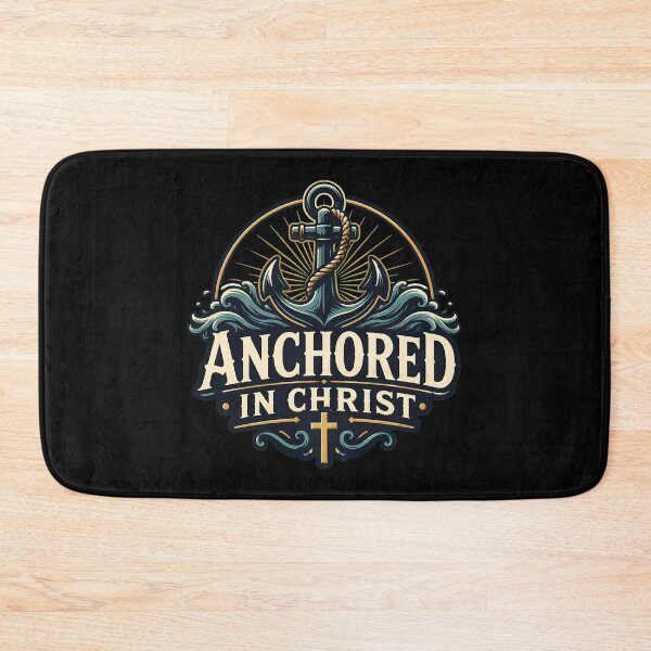 Item preview, Anchored In Christ Christian Faith Anchor Cross designed and sold by leocreatives.