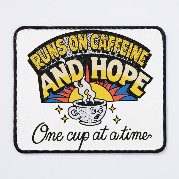 Item preview, Runs On Caffeine And Hope Coffee designed and sold by GrooveAndGlow.