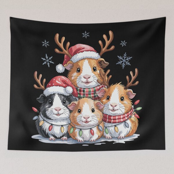 Item preview, Christmas Guinea Pig Reindeer Family Holiday Pet Owner designed and sold by BrockmeyeSB.