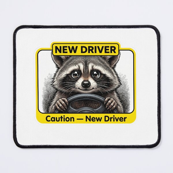 Item preview, New Driver Raccoon designed and sold by Roy & Tiffany.