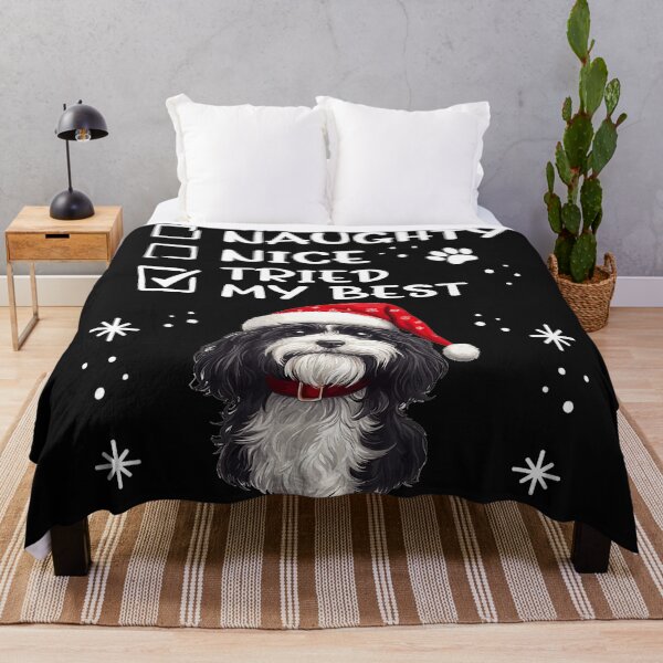 Item preview, Naughty Nice Tried My Best Shih Tzu Christmas Dog Owner designed and sold by BrockmeyeSB.