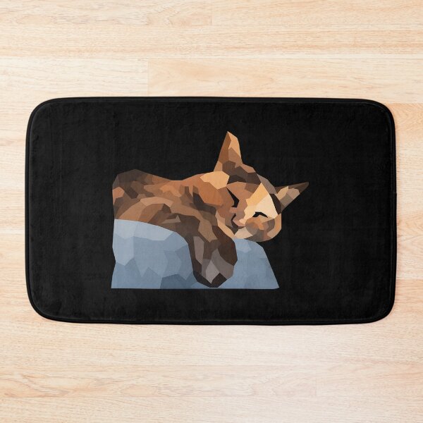 Item preview, Geometric Sleeping Cat Art designed and sold by SoyLamderma.