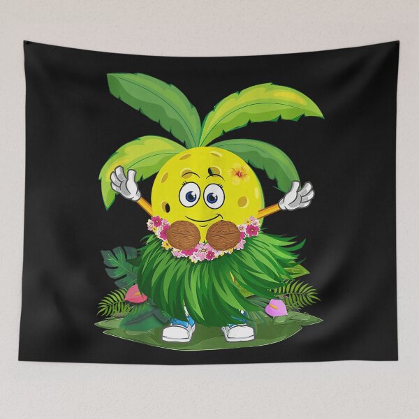 Item preview, Pickleball Hawaiian Hula Tropical Vacation Player designed and sold by BrockmeyeSB.
