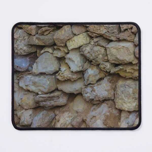 Item preview, Rustic Dry Stone Wall Texture With Weathered Rocks and Rough Masonry Surface designed and sold by Nmallia.
