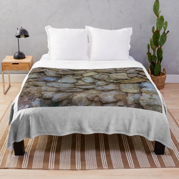 Item preview, Rustic Dry Stone Wall Texture With Weathered Rocks and Rough Masonry Surface designed and sold by Nmallia.