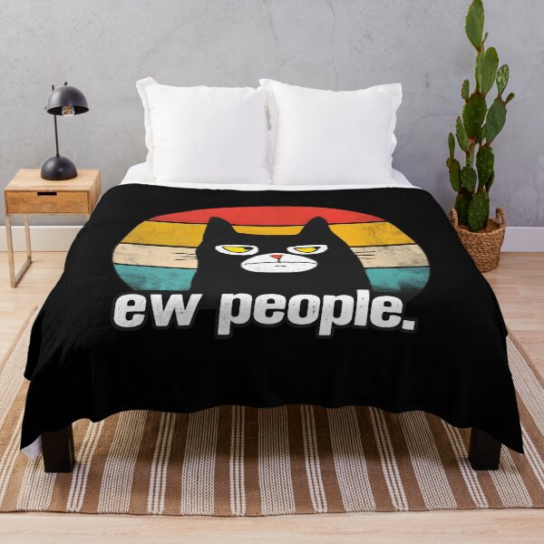 Item preview, Grumpy Cat Ew People Retro Sunset designed and sold by SoyLamderma.