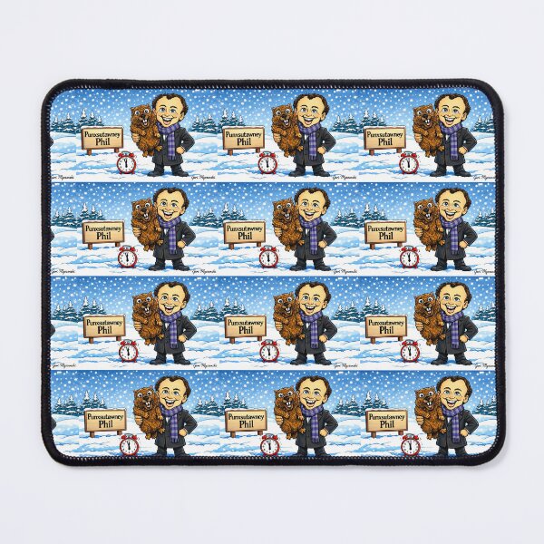 Item preview, Groundhog Day Punxsutawney Phil Cartoon – Funny Winter Holiday Art designed and sold by The Art Queen Of Michigan .
