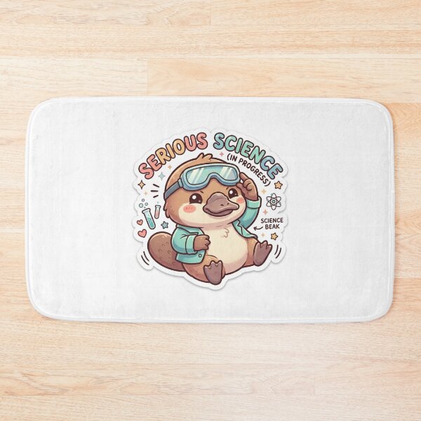 Item preview, Platypus – Kawaii "Serious Science (In Progress)" Sticker designed and sold by Chipkooo.