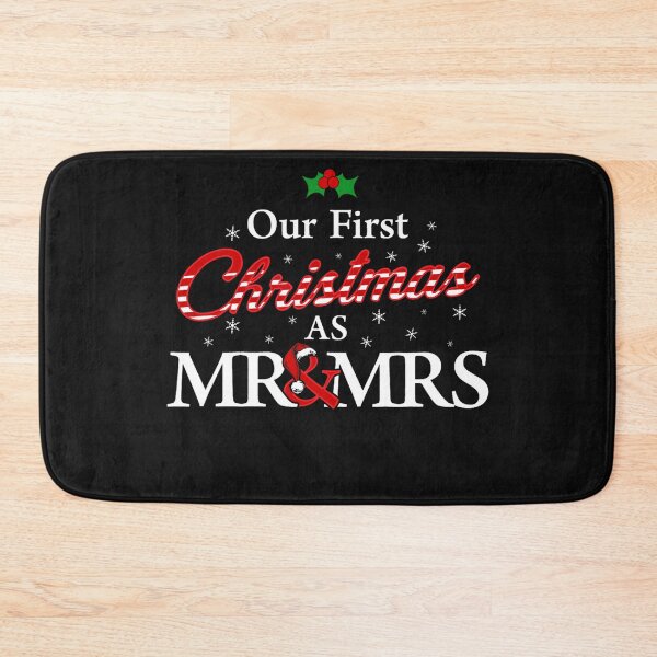 Item preview, Our First Christmas As Mr & Mrs Newlywed Couple Holiday designed and sold by BrockmeyeSB.