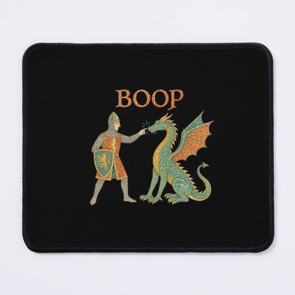 Item preview, Boop Knight Dragon Funny Medieval Humor designed and sold by leocreatives.
