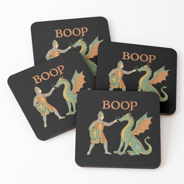Item preview, Boop Knight Dragon Funny Medieval Humor designed and sold by leocreatives.