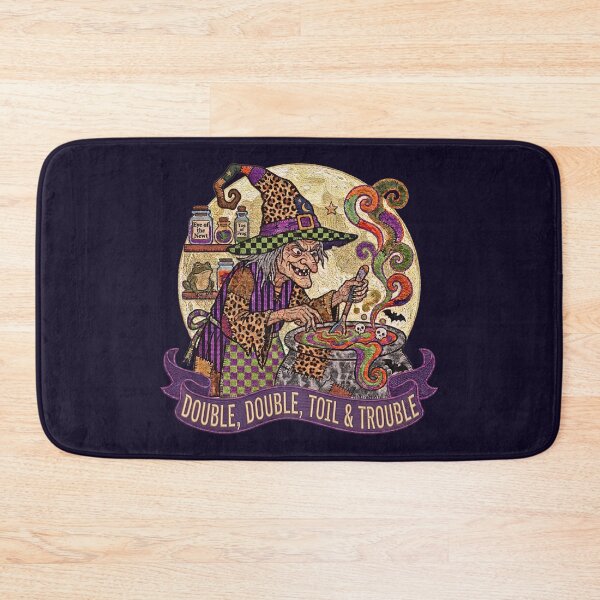 Item preview, Double Double Toil & Trouble – Witchcraft Halloween Art designed and sold by Festive Bug.