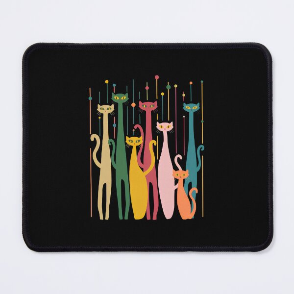 Item preview, Retro Cats Elongated Necks Stylized Art designed and sold by SoyLamderma.