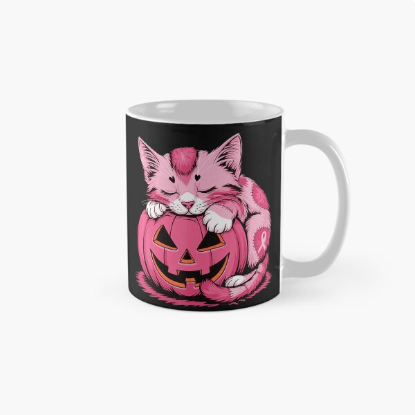 Item preview, Pink Cat Halloween Pumpkin Breast Cancer Awareness designed and sold by BrockmeyeSB.