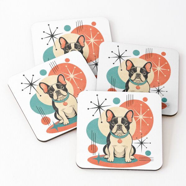 Item preview, Atomic French Bulldog Mid Century Modern Graphic designed and sold by Retroteez.