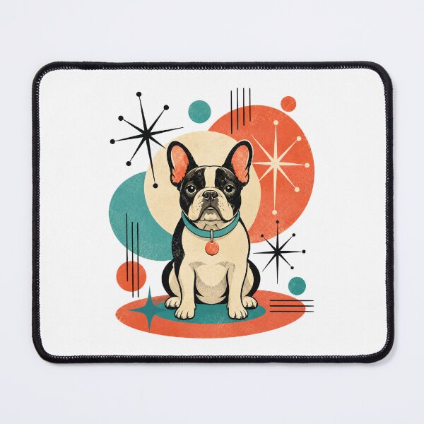 Item preview, Atomic French Bulldog Mid Century Modern Graphic designed and sold by Retroteez.