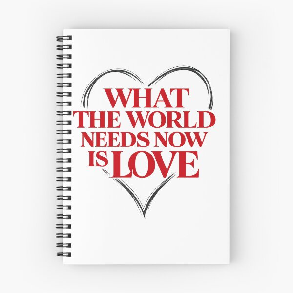 Item preview, What The World Needs Now Is Love Retro Heart Typography designed and sold by IrisByJoVon.