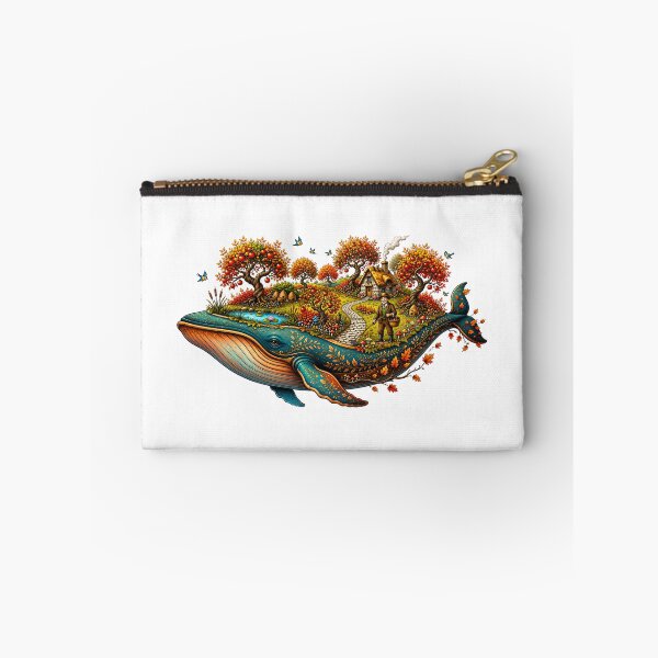 Item preview, Autumn Orchard Whale | Magical Floating Harvest Garden Fantasy designed and sold by MrDev.