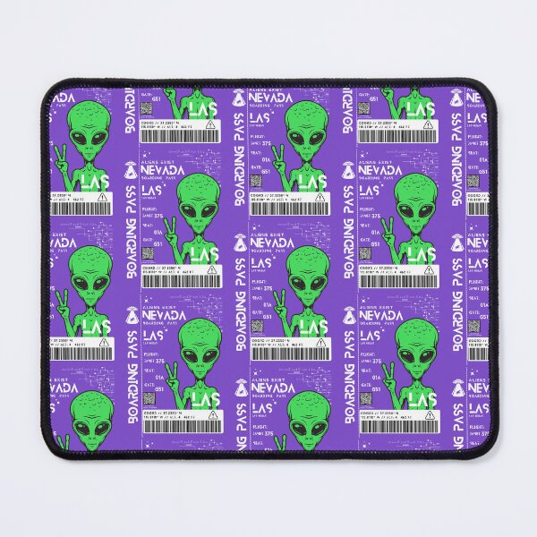 Item preview, Las Vegas Nevada Boarding Pass Stylized Area 51 Aliens Exist Purple designed and sold by InkWhirl.