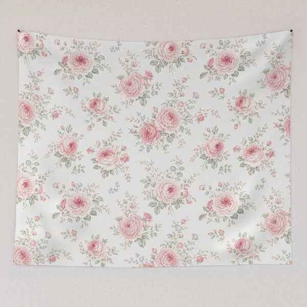 Item preview, Shabby Chic Vintage Heirloom Roses Toss Pattern designed and sold by HeyChickasClubX.