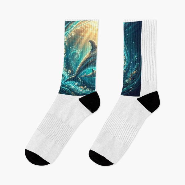 Item preview, Mother & Baby Dolphin — Divine Light Blessing, Tatau Ocean Art designed and sold by Hawaii26.