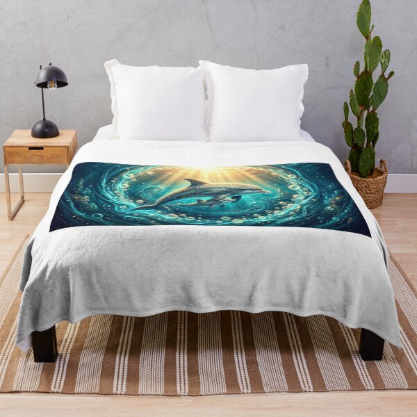 Item preview, Mother & Baby Dolphin — Divine Light Blessing, Tatau Ocean Art designed and sold by Hawaii26.