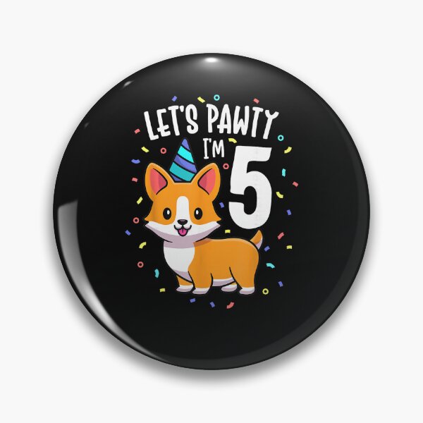 Item preview, 5 Years Old Corgi Dog Lover 5th Birthday Party Outfit Kid cute designed and sold by AnimeSH9.