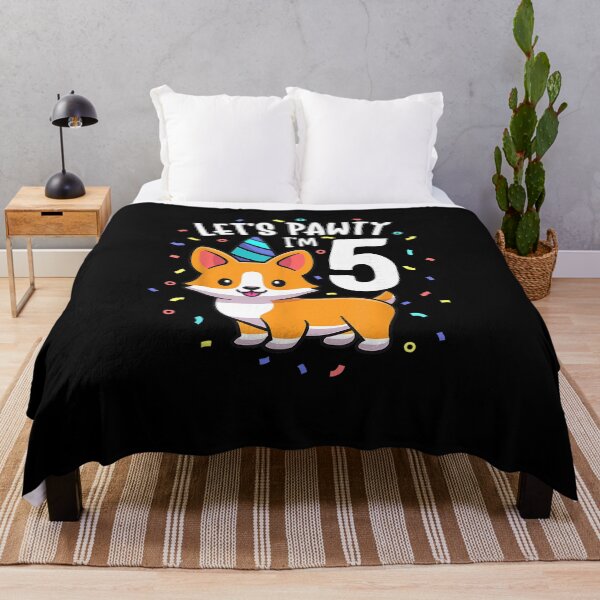 Item preview, 5 Years Old Corgi Dog Lover 5th Birthday Party Outfit Kid cute designed and sold by AnimeSH9.