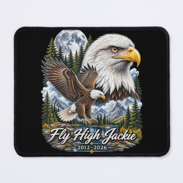 Item preview, Fly High Jackie, Jackie and Shadow Bald Eagle for Men Women designed and sold by leevekaArt.