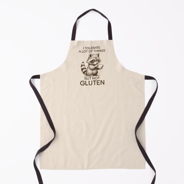 Item preview, I Tolerate A Lot Of Things But Not Gluten Sad Raccoon Gluten Intolerance Humor designed and sold by KLArtzStore.