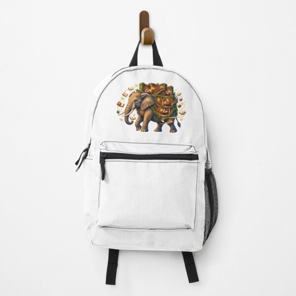 Item preview, Enchanted Library Elephant | Magical Bookworm Elephant Fantasy designed and sold by MrDev.